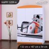 Skříň Happy SZ09 - formule (Barva bílá)