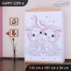 Skříň Happy SZ09 - zamilovaní králíčci (Barva bílá)
