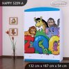 Skříň Happy SZ09 - zoo (Barva bílá)