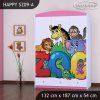 Skříň Happy SZ09 - zoo (Barva bílá)
