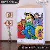 Skříň Happy SZ09 - zoo (Barva bílá)
