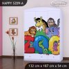 Skříň Happy SZ09 - zoo (Barva bílá)