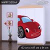 Skříň Happy SZ10 - pohádkové auto (Barva bílá)