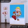 Skříň Happy SZ10 - bořek stavitel (Barva bílá)