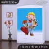 Skříň Happy SZ10 - bořek stavitel (Barva bílá)