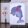 Skříň Happy SZ10 - delfín (Barva bílá)