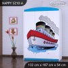 Skříň Happy SZ10 - velká loď (Barva bílá)