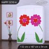 Skříň Happy SZ10 - dva květy (Barva bílá)