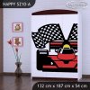 Skříň Happy SZ10 - ferrari (Barva bílá)