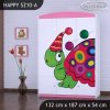Skříň Happy SZ10 - barevný želvík (Barva bílá)