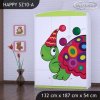 Skříň Happy SZ10 - barevný želvík (Barva bílá)