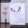 Skříň Happy SZ10 - bílá kočička (Barva bílá)