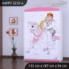 Skříň Happy SZ10 - princ na bílém koni (Barva bílá)