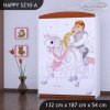 Skříň Happy SZ10 - princ na bílém koni (Barva bílá)