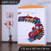 Skříň Happy SZ10 - vláček (Barva bílá)