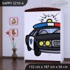Skříň Happy SZ10 - policie (Barva bílá)