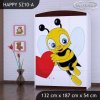 Skříň Happy SZ10 - včelka se srdcem (Barva bílá)