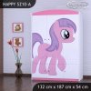Skříň Happy SZ10 - růžový pony (Barva bílá)