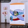 Skříň Happy SZ10 - letadlo (Barva bílá)
