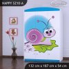 Skříň Happy SZ10 - slimák (Barva bílá)
