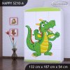 Skříň Happy SZ10 - drak (Barva bílá)