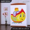 Skříň Happy SZ10 - loď (Barva bílá)
