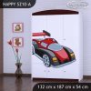 Skříň Happy SZ10 - super bolid (Barva bílá)