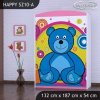 Skříň Happy SZ10 - veselý medvídek (Barva bílá)