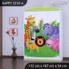Skříň Happy SZ10 - veselý zvěřinec (Barva bílá)