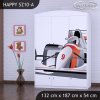 Skříň Happy SZ10 - formule (Barva bílá)