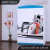 Skříň Happy SZ10 - formule (Barva bílá)