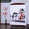 Skříň Happy SZ10 - formule (Barva bílá)