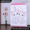 Skříň Happy SZ10 - zamilovaní králičci (Barva bílá)