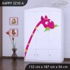 Skříň Happy SZ10 - žirafa (Barva bílá)