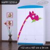 Skříň Happy SZ10 - žirafa (Barva bílá)
