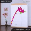 Skříň Happy SZ10 - žirafa (Barva bílá)