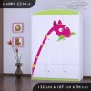 Skříň Happy SZ10 - žirafa (Barva bílá)