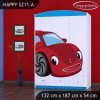 Skříň Happy SZ11 - pohádkové auto (Barva bílá)