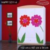 Skříň Happy SZ11 - dva květy (Barva bílá)
