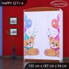 Skříň Happy SZ11 - medvídci s balónky (Barva bílá)