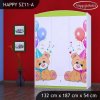 Skříň Happy SZ11 - medvídci s balónky (Barva bílá)