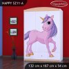 Skříň Happy SZ11 - jednorožec (Barva bílá)