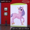 Skříň Happy SZ11 - jednorožec (Barva bílá)