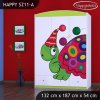 Skříň Happy SZ11 - barevný želvík (Barva bílá)