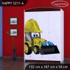 Skříň Happy SZ11 - bagr (Barva bílá)