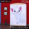 Skříň Happy SZ11 - bílá kočička (Barva bílá)