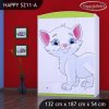 Skříň Happy SZ11 - bílá kočička (Barva bílá)