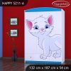 Skříň Happy SZ11 - bílá kočička (Barva bílá)