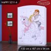 Skříň Happy SZ11 - princ na bílém koni (Barva bílá)