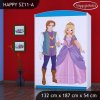 Skříň Happy SZ11 - princ a princezna (Barva bílá)